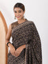 MULMUL MALANDRA BLOCK PRINTED MODAL SATIN SAREE MULMUL MALANDRA BLOCK PRINTED MODAL SATIN SAREE